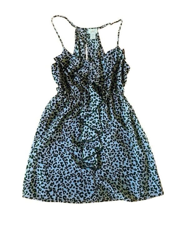 Eyelash Couture Dresses & Skirts - Eyelash Couture Leopard Ruffle Racerback Mini Dress | M